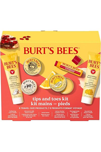 Burt's Bees أفكار هدايا، مجموعة تيبس آند توز كيت، 6 منتجات بحجم السفر - مرطب ...