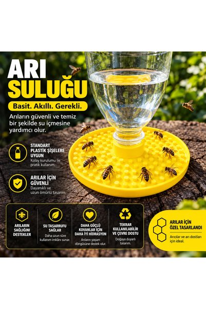 Rainmade Arı Suluğu Arı Su Kabı – Plastik Şişe Uyumlu Arı Sulama Aparatı – Te...