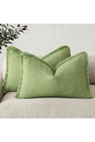Foindtower Vindoor Bohemian Style Comfortable Linen Tufted Decorative Pillow ...