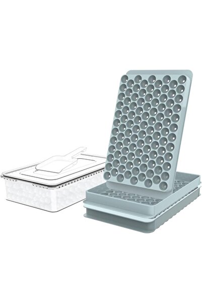 Tazweeq Mini Ice Cube Trays, 2pcs Small Tiny Round Crushed Nugget Ice Trays, ...