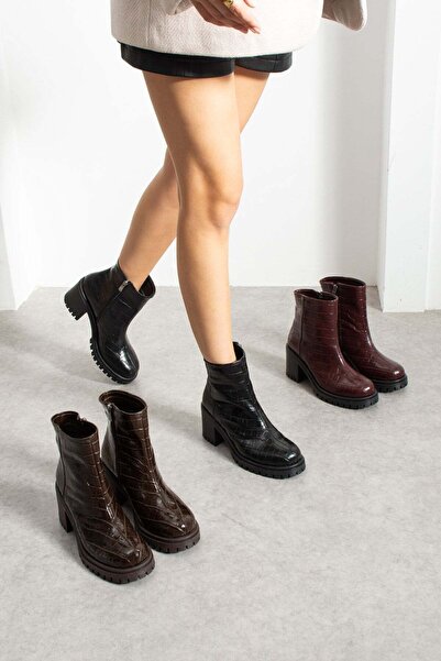 BeBeQ Store Artist Black Krako Detailed Women's Boots