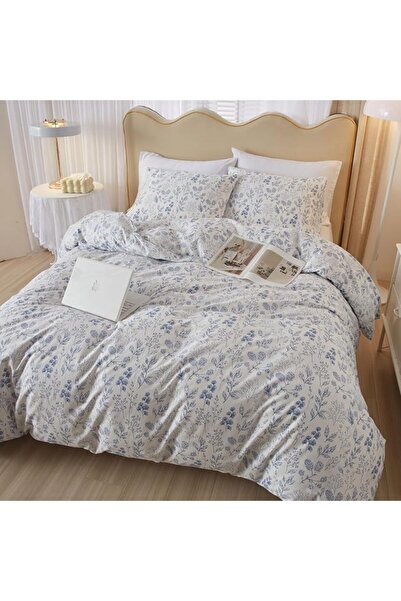 LifeTB Cotton Floral Duvet Cover Queen Girl Pink Flower Bedding Sets Garden S...