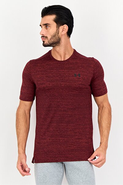 Under Armour Men Loose Fit Short Sleeve Training T-Shirt, Maroon