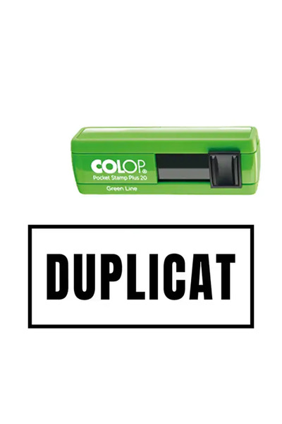 Colop Stampila de buzunar duplicat - 38x14 mm, SO9423578704