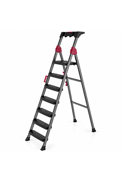E BULURUM 6+1 Basamaklı Metal Merdiven 150KG.TAŞIMA