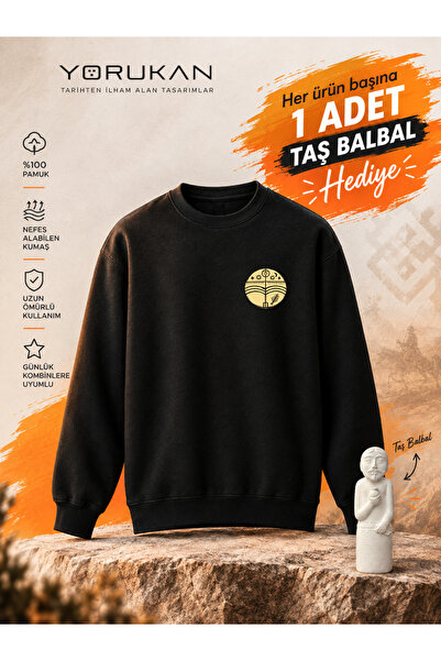 YORUKAN Altay Davulu - Pre-Printed Unisex Regular Sweatshirt