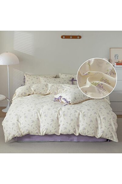 LifeTB Cotton Floral Duvet Cover Queen Girl Pink Flower Bedding Sets Garden S...