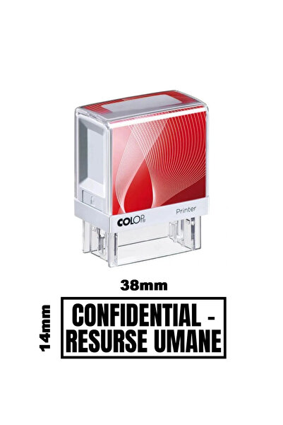 Colop Stampila DE BIROU CONFIDENTIAL RESURSE UMANE de birou 38x14mm, SO942357...