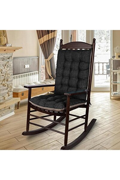 GENERAL ELFJOY Extra Large Rocking Chair Cushion Non-Slip Linen Chair Pads Th...