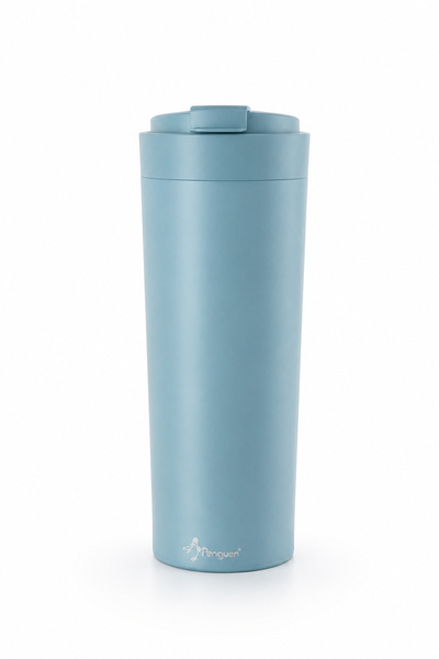 Penguen KAHVE TERMOS BARDAK MUG 500 ML FLİP DÜZ ÇELİK