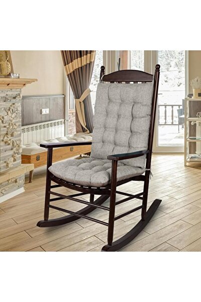 GENERAL ELFJOY Extra Large Rocking Chair Cushion Non-Slip Linen Chair Pads Th...