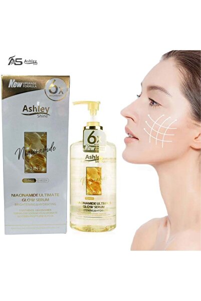 Ashley shine سيروم النياسيناميد للتوهج النهائي 2 في 1 (للوجه والجسم) - 520 مل