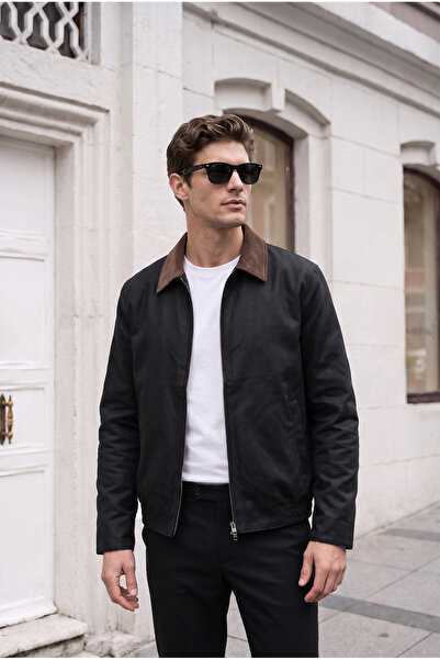 BASEL.CO Trucker Model Velvet Collared Jacket