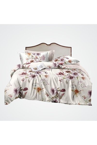 D DONETELLA FEEL THE LUXURY طقم لحاف مطبوع من دونيتلا، مقاس كينج 220×240 سم -...