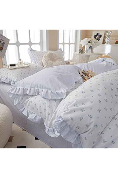 LifeTB Cotton Floral Duvet Cover Queen Girl Pink Flower Bedding Sets Garden S...