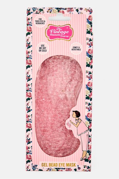 The Vintage Cosmetic Company Gel Bead Eye Mask, Pink