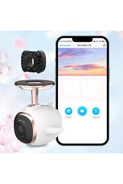Hikvision F5 Dash Cam and Air Freshener, 2K Resolution, 5 Megapixel, App, Acc...