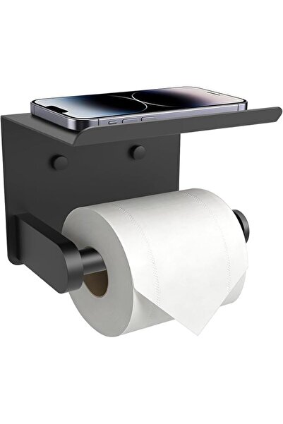 GENERAL SetSail Toilet Paper Holder with Shelf Adhesive or Screw Bathroom Toi...