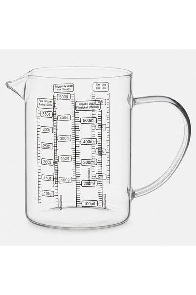 DD SHOP Cana de Masurare din Sticla Transparenta Termorezistenta 500ml