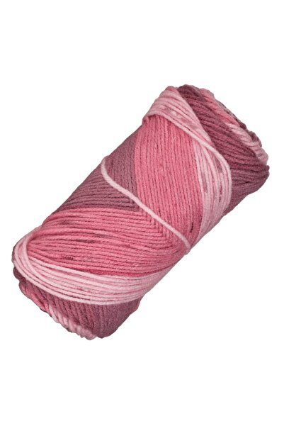 DD SHOP Fir de Tricotat Acrilic Bicolor Roz Somon 100g - Ghemuri, Organizare-...
