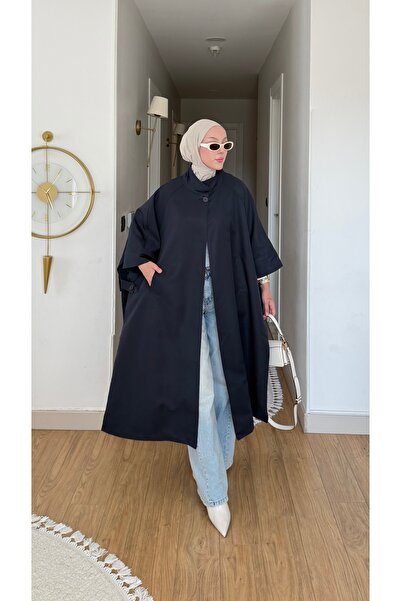 NİLNUR MODA Trenci pentru femei, stil Helly Button Detail, din noua colecție
