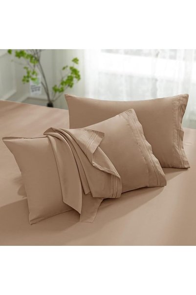 Aormenzy Microfiber Pillow Cases - Standard Size Set of 2-1800 Thread Count U...