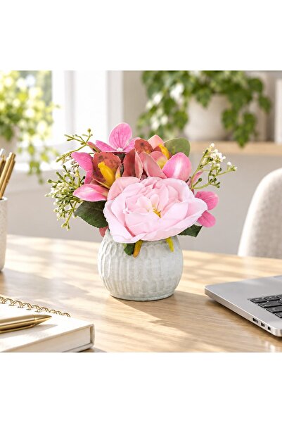 DD SHOP Ghiveci mic cu flori colorate 9x9x18 - Ghivece Decorative, Decoratiun...