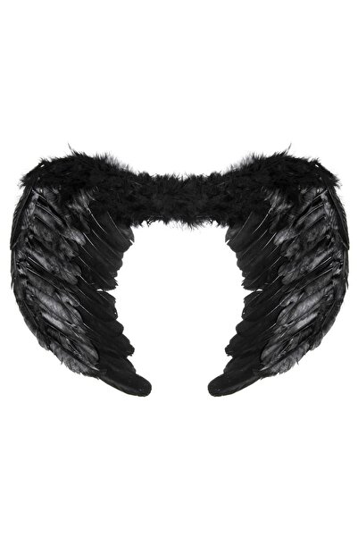 DD SHOP Aripi Negre de Deghizare 65x40cm - Accesorii Politist-Dansatoare Hawa...