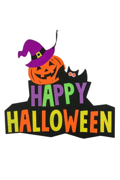 DD SHOP Decoratiune de Halloween Dovleac cu Mesaj 41cm - Decoratiuni