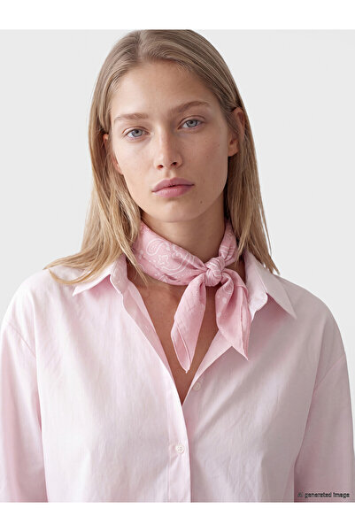 LC Waikiki Lcw Accessories Pink Patterned Women's Bandana with Nevavm Difference