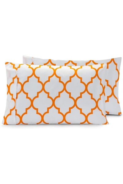 Elegant Comfort طقم أغطية وسائد فاخر فائق النعومة من قطعتين، 1500 خيط، جودة م...