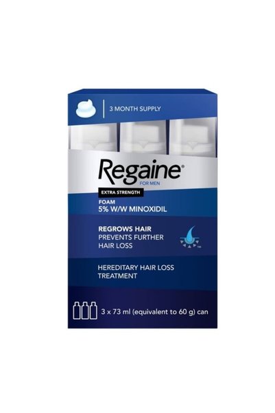 Regaine For Men 5% Minoxidil Extra Strength 73ml Pack of 3s