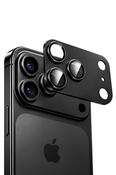 QUSCHU İphone 18 Pro Max / 17 Pro Max Uyumlu Tam Kapatan Premium Safir Kamera...