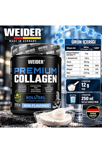 Weider Premium Collagen Grassfed For Cartilage Skin bone 300 gr