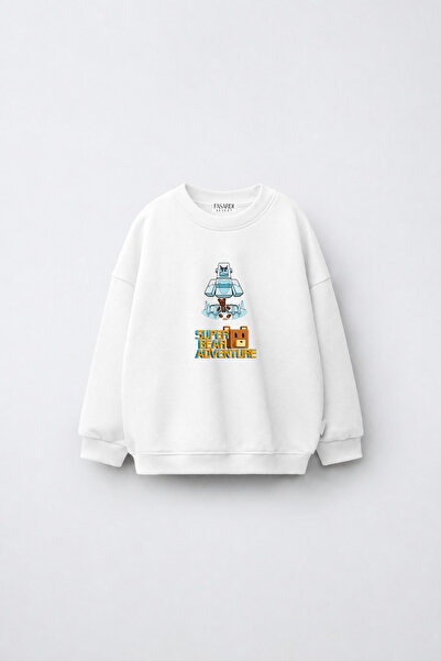 fasardi Super Bear Adventure Printed Oversized 3 Thread Unshaded Long Sleeve ...