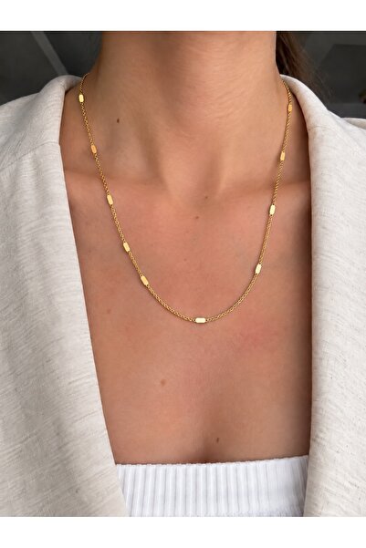 Ressia Singapore Crushed Chain Necklace with Sequin Detail
