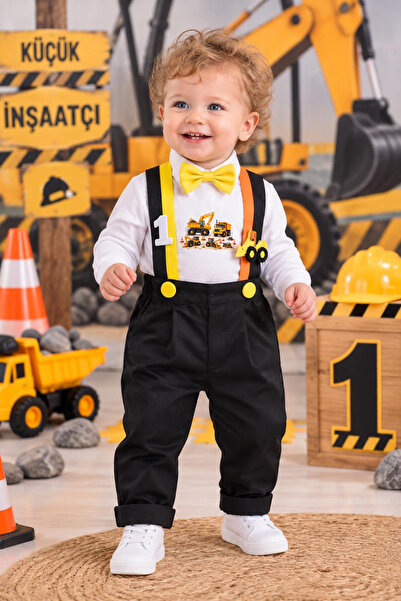 Feriatolye Business Machine Concept 1 Year Old Boy Long-Sleeved Shirt Pants S...