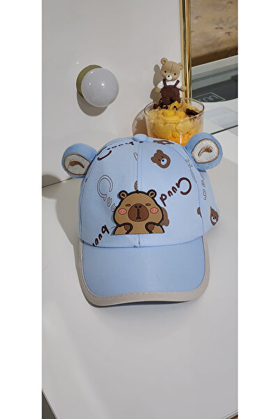 alka Cute Capybara Patterned Children's Hat – Unisex Baby and Kids Hat