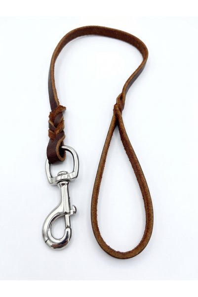 Tasma Market Genuine Leather Dog Walking Collar with Knitted Detail 75 cm (1....