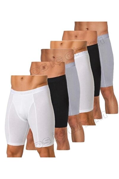 Yıldız Çamaşır 160,161,162 Men's Modal Long Multi-Color Boxer 6 Pieces