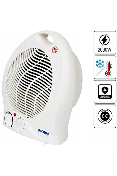 Floria Aeroterma Zln6171, 2000W, 2 trepte incalzire + ventilare, termostat re...