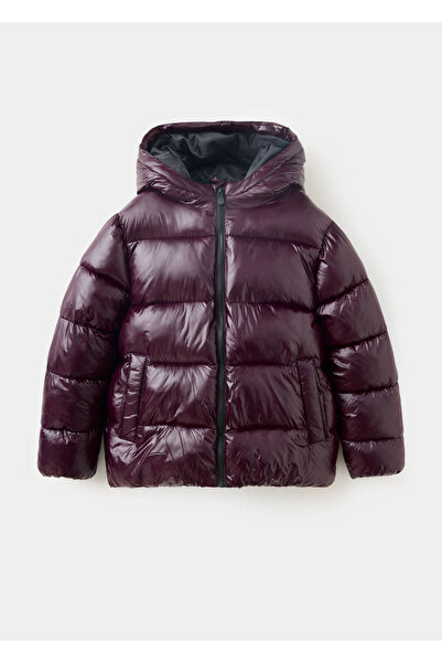 MANGO Kids Parlak kapitone anorak