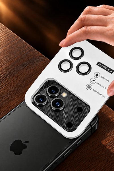 QUSCHU واقي عدسة الكاميرا من الزجاج الياقوتي فائق النحافة متوافق مع iPhone 18 Pro، زجاج AR/AF