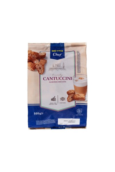 Metro Chef Cantuccini 500 G - Bademli İtalyan Usulü Bisküvi - 3 Adet