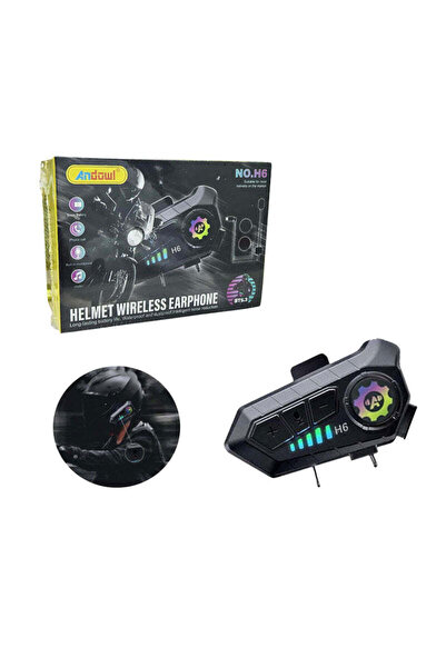 OEM Andowl Ασύρματο Bluetooth Ακουστικό Κράνους Μοτοσικλέτας NO.H6 – Helmet W...