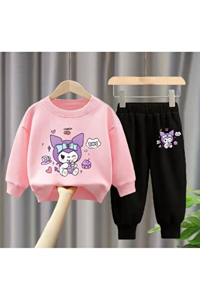 NIGRUM PARDUS Round Neck Happy Hour Kuromi Printed 100% Cotton 3 Yarn Girls' ...