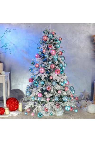 Generic Snowy Flocked Christmas Tree - 190 CM