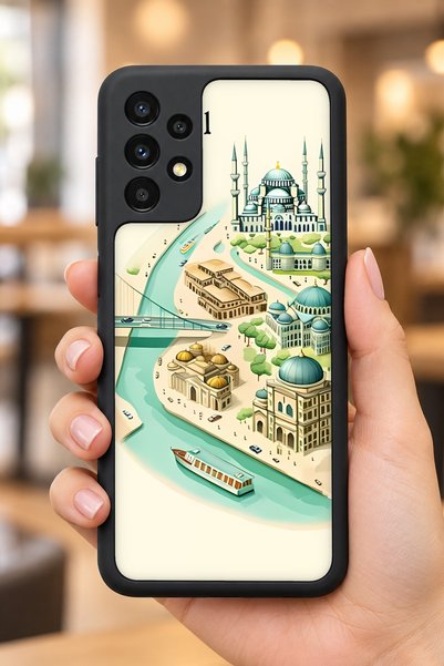 BGAKSESUAR Samsung Galaxy A13 / A23 Compatible Istanbul Patterned Shockproof ...