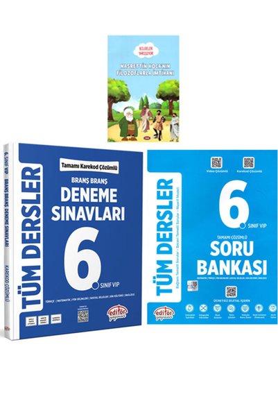 Editör Yayınevi 2027 Editör 6.Sınıf Tüm Dersler Meb Maarif Model Soru Bankası...