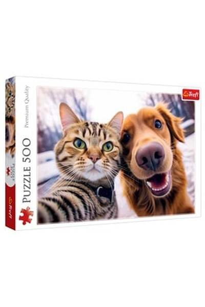 OEM Пъзел Котка и Куче (500 части) - Trefl